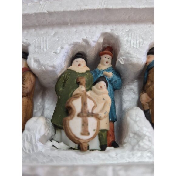 Vintage Dept 56 Dickens Village "Dickens’ Carolers” Set of 3 Hand Painted Figure - Picture 4 of 7